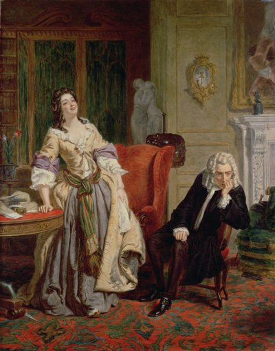 De afgewezen dichter: Alexander Pope en Lady Mary Wortley Montagu in 1863 door William Powell Frith